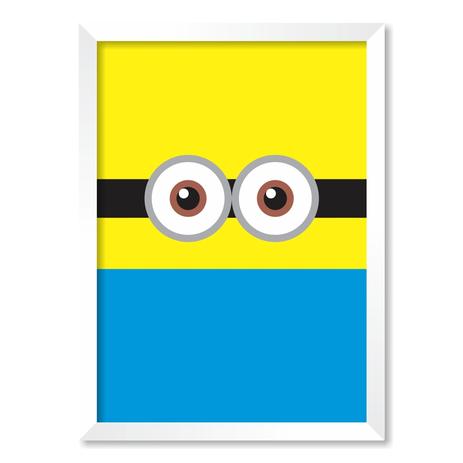 QUADRO MINIONS - TAMANHO A3 - Moldura Branca Sem Acrílico - Pôster no quadro é boa?