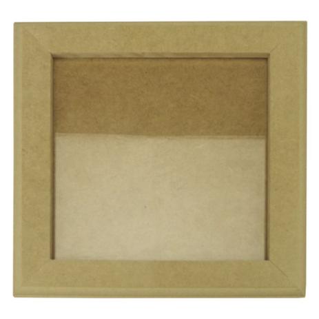 Quadro Moldura com Vidro em MDF 22x22x1cm - MDF - Palácio Da Arte Menor preço em Quadro Moldura com Vidro em MDF 22x22x1cm - MDF - Palácio Da Arte