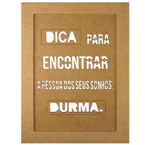 Quadro Moldura em MDF Retangular 34,5x25,5cm Dica para Encontrar a Pessoa - Palácio da Arte é boa?