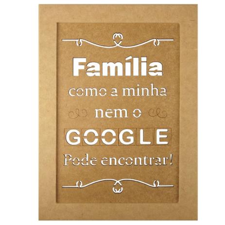 Quadro Moldura em MDF Retangular 34,5x25,5cm Família - Palácio da Arte é boa?