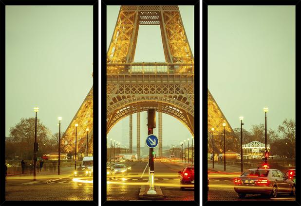 Quadro Mosaico 3 Partes Reto Paris Torre Eiffel Art e Cia - Preto é ruim? Quadro Mosaico 3 Partes Reto Paris Torre Eiffel Art e Cia - Preto é boa?