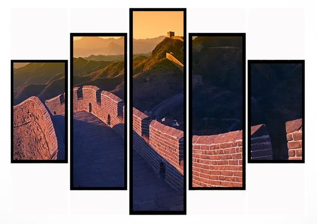 Quadro Mosaico 5 Partes Muralha Da China Moldura Preta Art e Cia é ruim? Quadro Mosaico 5 Partes Muralha Da China Moldura Preta Art e Cia é boa?