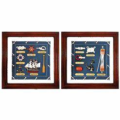 Quadro Náutico Jogo 35 2 peças - Decorafast Menor preço em Quadro Náutico Jogo 35 2 peças - Decorafast