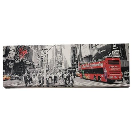 Quadro NY Bus Decorativo Sala Escritorio Tela Tecido Lona - Maisaz Menor preço em Quadro NY Bus Decorativo Sala Escritorio Tela Tecido Lona - Maisaz