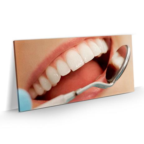 Quadro Odontologia Sorriso Espelho Decorativo 100x50 - Bimper Menor preço em Quadro Odontologia Sorriso Espelho Decorativo 100x50 - Bimper