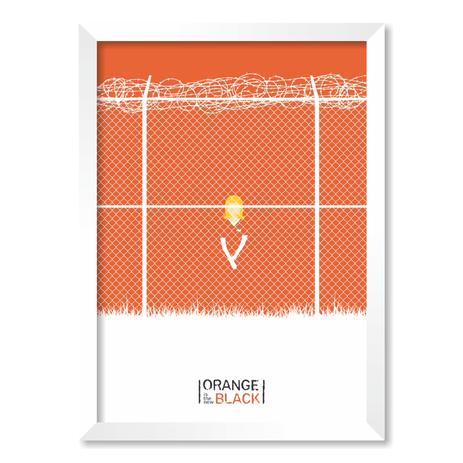QUADRO ORANGE IS THE NEW BLACK - TAMANHO A5 - Moldura Branca Com Acrílico - Pôster no quadro Menor preço em QUADRO ORANGE IS THE NEW BLACK - TAMANHO A5 - Moldura Branca Com Acrílico - Pôster no quadro