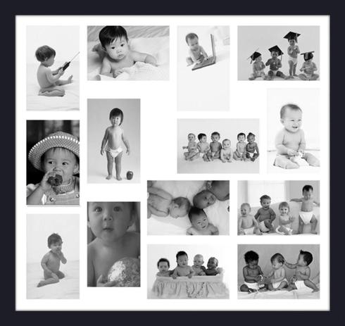 Quadro Painel de Fotos para 14 Fotos 60x50cm - Decore pronto Menor preço em Quadro Painel de Fotos para 14 Fotos 60x50cm - Decore pronto