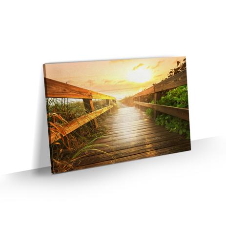 Quadro Paisagem Grande Ponte Pôr do Sol Sala Quarto 90x60 - Bimper Menor preço em Quadro Paisagem Grande Ponte Pôr do Sol Sala Quarto 90x60 - Bimper