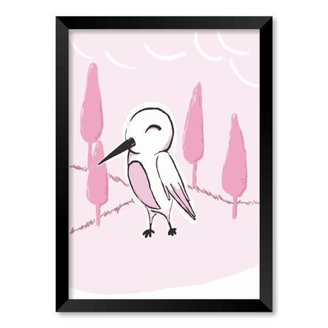 QUADRO PÁSSARO KIDS MAGENTO ROSE - TAMANHO A3 - Moldura Preta Com Acrílico - Pôster no quadro Menor preço em QUADRO PÁSSARO KIDS MAGENTO ROSE - TAMANHO A3 - Moldura Preta Com Acrílico - Pôster no quadro