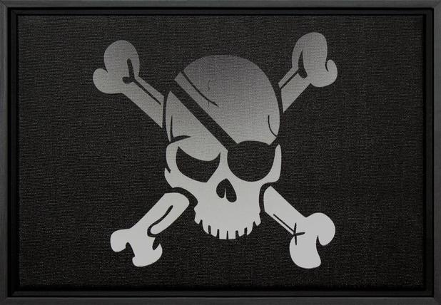 Quadro Pequeno Decorativo Tela Canvas com Moldura Caveira Pirata 30x20cm - Decore pronto Menor preço em Quadro Pequeno Decorativo Tela Canvas com Moldura Caveira Pirata 30x20cm - Decore pronto