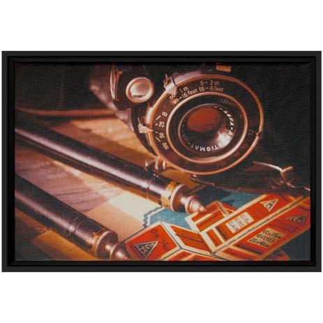 Quadro Pequeno Decorativo Tela Canvas com Moldura Lente de Câmera 30x20cm - Decore pronto Menor preço em Quadro Pequeno Decorativo Tela Canvas com Moldura Lente de Câmera 30x20cm - Decore pronto