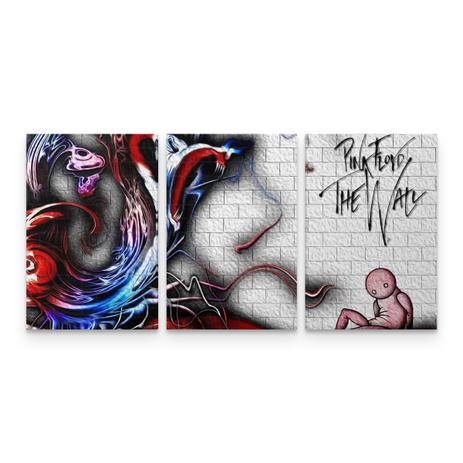 Quadro Pink Floyd Rock The Wall Decorativo Mosaico 3 Telas - Bimper é ruim? Quadro Pink Floyd Rock The Wall Decorativo Mosaico 3 Telas - Bimper é boa?