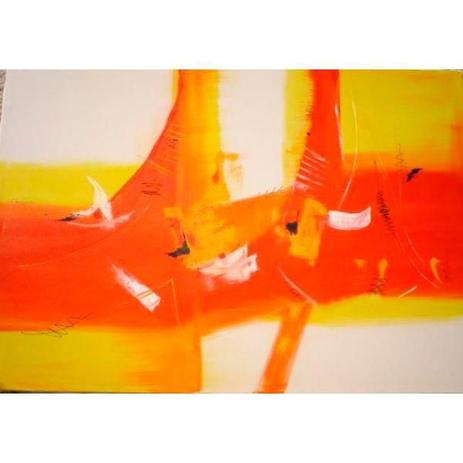 Quadro Pintura a Mão Abstrato Técnica Acrílica sobre Tela 110x70cm - Decore pronto Menor preço em Quadro Pintura a Mão Abstrato Técnica Acrílica sobre Tela 110x70cm - Decore pronto
