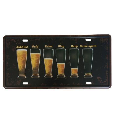 Quadro Placa Metal Decorativa Vintage Chopp Cerveja Beer 15x30 - Da Menor preço em Quadro Placa Metal Decorativa Vintage Chopp Cerveja Beer 15x30 - Da