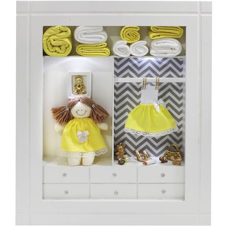 Quadro Porta Maternidade Closet - Chevron - Nita baby Menor preço em Quadro Porta Maternidade Closet - Chevron - Nita baby