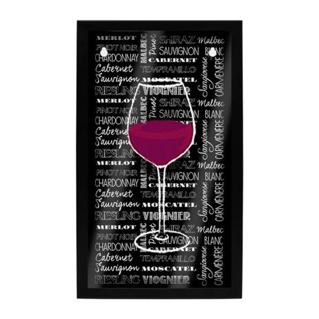 Quadro Porta Rolhas de Parede Taça de Vinho - Geguton Menor preço em Quadro Porta Rolhas de Parede Taça de Vinho - Geguton