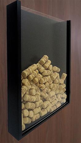 Quadro Porta Rolhas de Vinho Champanhe Tampinhas Decorativo de Parede - Preto Laca - Formalivre Menor preço em Quadro Porta Rolhas de Vinho Champanhe Tampinhas Decorativo de Parede - Preto Laca - Formalivre