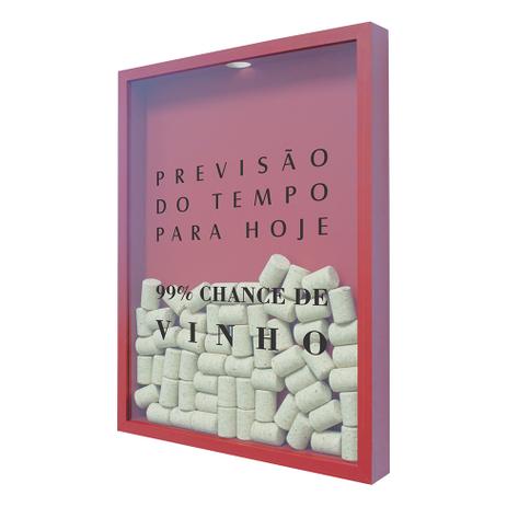 Quadro Porta Rolhas De Vinho Previsão Do Tempo 32X42 Cm Vermelho - Kapos Menor preço em Quadro Porta Rolhas De Vinho Previsão Do Tempo 32X42 Cm Vermelho - Kapos