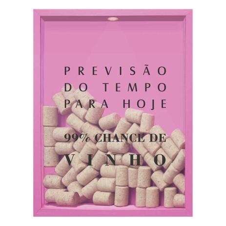 Quadro Porta Rolhas de Vinho Previsão Do Tempo 32x42x4cm Rosa - Kapos Menor preço em Quadro Porta Rolhas de Vinho Previsão Do Tempo 32x42x4cm Rosa - Kapos