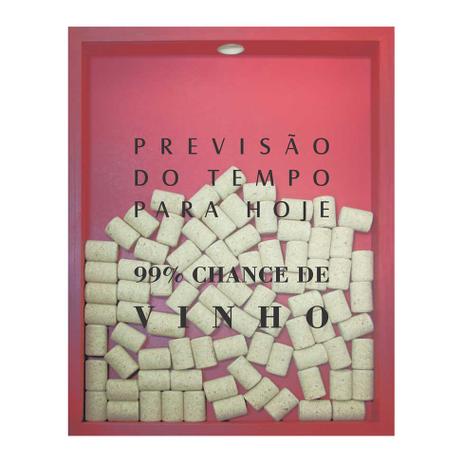 Quadro Porta Rolhas de Vinho Previsão Do Tempo 32x42x4cm Vermelho - Kapos Menor preço em Quadro Porta Rolhas de Vinho Previsão Do Tempo 32x42x4cm Vermelho - Kapos