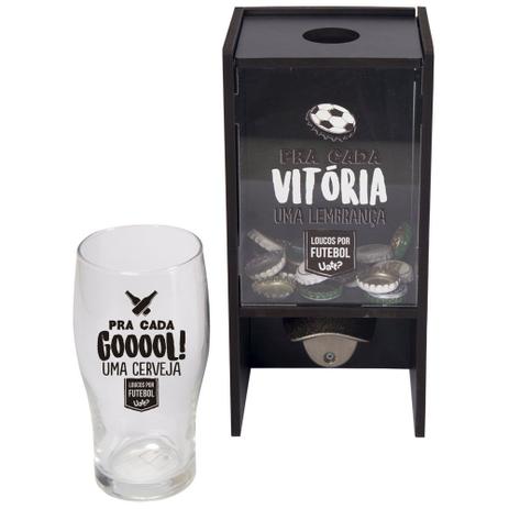Quadro Porta Tampinha com Abridor e Copo - Para Cada Vitória - Uatt Menor preço em Quadro Porta Tampinha com Abridor e Copo - Para Cada Vitória - Uatt