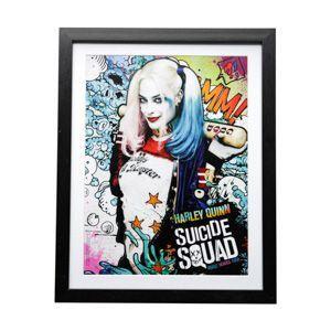 Quadro poster vidro/madeira passepartout wb sq harley quinn all colored colorido 31x2.3x39cm - Urban Menor preço em Quadro poster vidro/madeira passepartout wb sq harley quinn all colored colorido 31x2.3x39cm - Urban