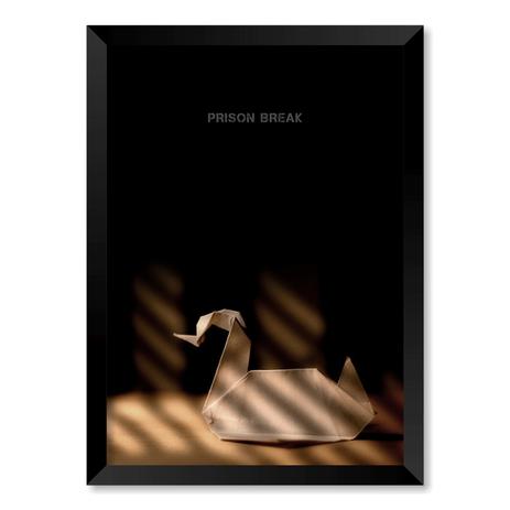 QUADRO PRISON BREAK - TAMANHO A2 - Moldura Preta Com Acrílico - Pôster no quadro Menor preço em QUADRO PRISON BREAK - TAMANHO A2 - Moldura Preta Com Acrílico - Pôster no quadro