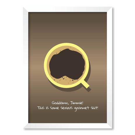 QUADRO PULP FICTION - TAMANHO A4 - Moldura Branca Com Acrílico - Pôster no quadro Menor preço em QUADRO PULP FICTION - TAMANHO A4 - Moldura Branca Com Acrílico - Pôster no quadro