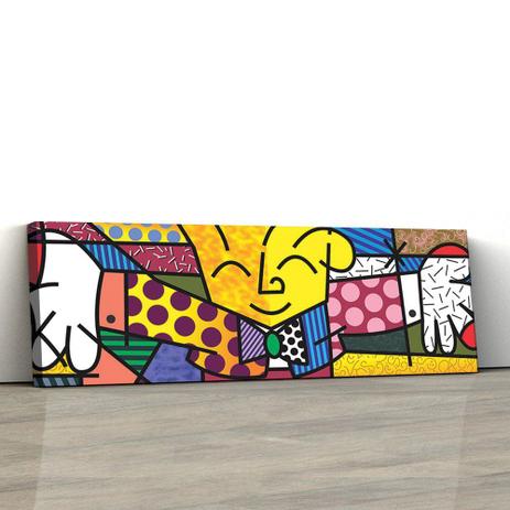 Quadro Romero Britto O Abraço / The Hug 25x100cm - Artplex Menor preço em Quadro Romero Britto O Abraço / The Hug 25x100cm - Artplex