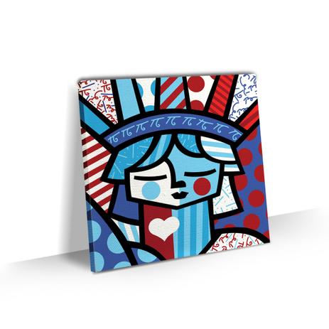 Quadro Romero Britto Releitura Freedom Decorativo 50x50 - Bimper Menor preço em Quadro Romero Britto Releitura Freedom Decorativo 50x50 - Bimper