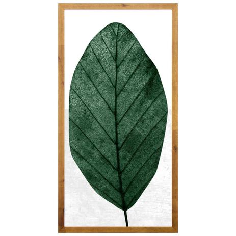 Quadro Rústico Decorativo Folha Verde 50x100cm - Decore pronto Menor preço em Quadro Rústico Decorativo Folha Verde 50x100cm - Decore pronto
