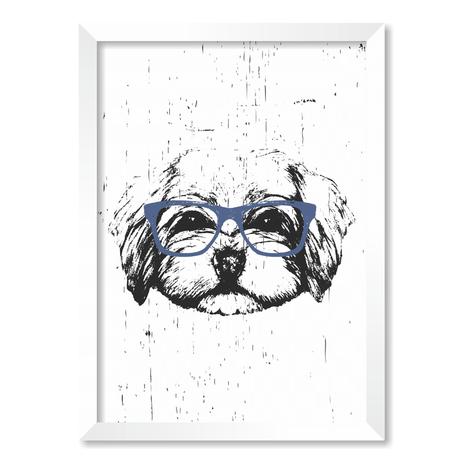QUADRO SHIH TZU - TAMANHO A3 - Moldura Branca Sem Acrílico - Pôster no quadro é boa?