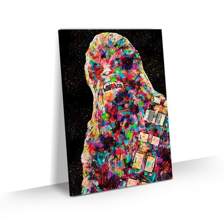 Quadro Star Wars Grande Chewbacca Colorido Decorativo 90x60 - Bimper Menor preço em Quadro Star Wars Grande Chewbacca Colorido Decorativo 90x60 - Bimper