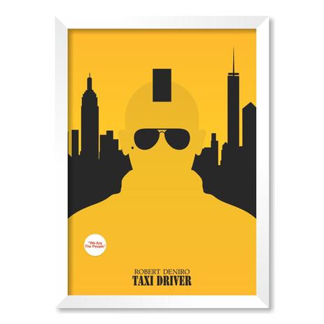 QUADRO TAXI DRIVER - TAMANHO A5 - Moldura Branca Sem Acrílico - Pôster no quadro é boa?