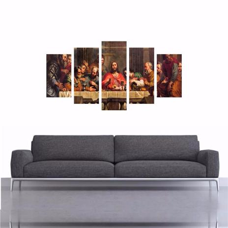 Quadro Tela Canvas Vintage Santa Ceia - Quadros mais Menor preço em Quadro Tela Canvas Vintage Santa Ceia - Quadros mais