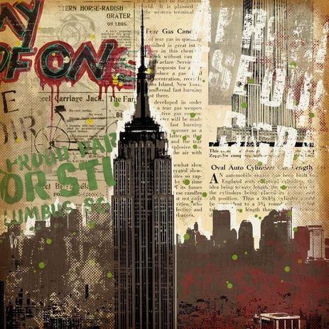 Quadro Tela Decorativa Arranha Céu Empire State Building Nova York 60x60cm - Decore pronto Menor preço em Quadro Tela Decorativa Arranha Céu Empire State Building Nova York 60x60cm - Decore pronto