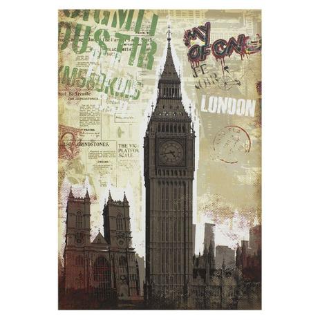Quadro Tela Decorativa London Torre do Big Ben ou Torre do Relógio 60x90cm - Decore pronto Menor preço em Quadro Tela Decorativa London Torre do Big Ben ou Torre do Relógio 60x90cm - Decore pronto