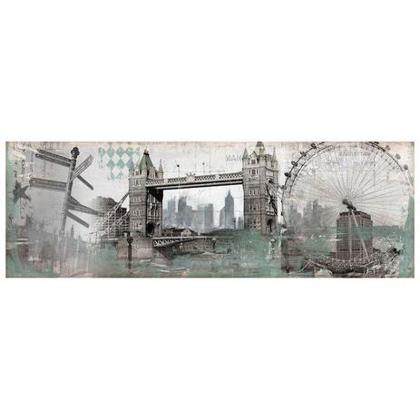 Quadro Tela Decorativa Londres e Alguns Pontos Turísticos 150x50cm - Decore pronto Menor preço em Quadro Tela Decorativa Londres e Alguns Pontos Turísticos 150x50cm - Decore pronto