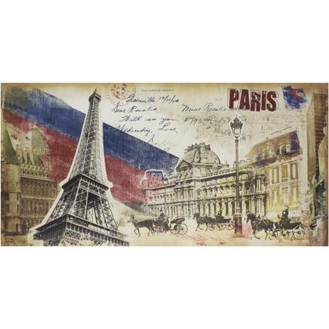Quadro Tela Decorativa Paris França Torre Eiffel 120x60cm - Decore pronto Menor preço em Quadro Tela Decorativa Paris França Torre Eiffel 120x60cm - Decore pronto