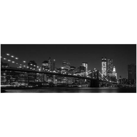 Quadro Tela Decorativa Ponte Brooklyn em Preto e Branco 195x70cm - Decore pronto Menor preço em Quadro Tela Decorativa Ponte Brooklyn em Preto e Branco 195x70cm - Decore pronto