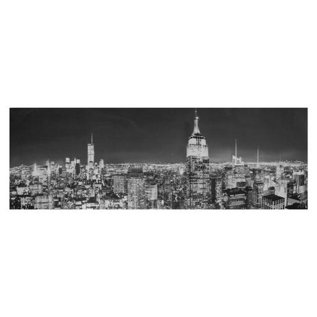 Quadro Tela Decorativa Preto e Branco New York 150x50cm - Decore pronto Menor preço em Quadro Tela Decorativa Preto e Branco New York 150x50cm - Decore pronto