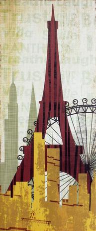 Quadro Tela Decorativa Torre Eiffel Paris França 50x120cm - Decore pronto Menor preço em Quadro Tela Decorativa Torre Eiffel Paris França 50x120cm - Decore pronto