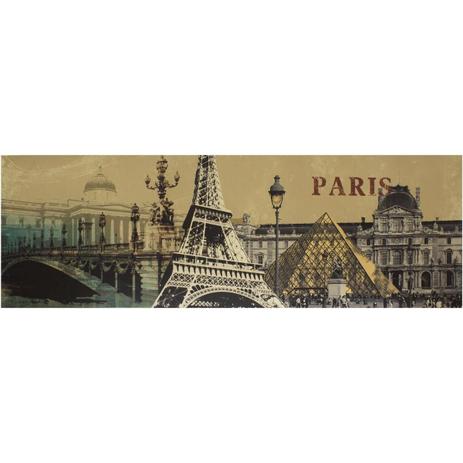 Quadro Tela Impressa Pontos Turísticos de Paris 150x50cm - Decore pronto Menor preço em Quadro Tela Impressa Pontos Turísticos de Paris 150x50cm - Decore pronto