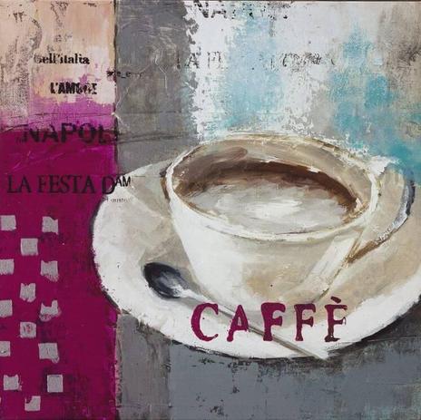 Quadro Tela Impressa Xícara de Café 60x60cm - Decore pronto Menor preço em Quadro Tela Impressa Xícara de Café 60x60cm - Decore pronto
