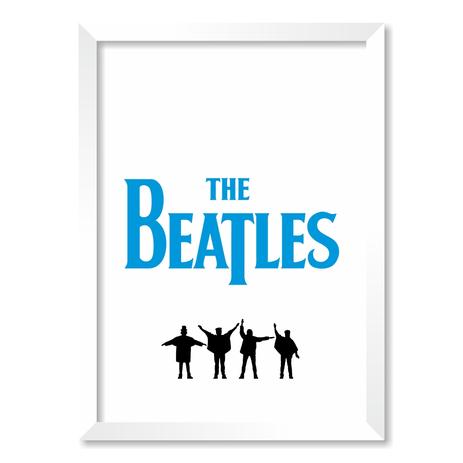 QUADRO THE BEATLES - TAMANHO A4 - Moldura Branca Sem Acrílico - Pôster no quadro é boa?