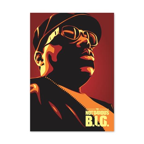 QUADRO THE NOTORIOUS B.I.G. - TAMANHO A4 - Placa Decorativa - MDF - Pôster no quadro é boa?