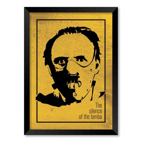 QUADRO THE SILENCE OF THE LAMBS - TAMANHO A4 - Moldura Preta Sem Acrílico - Pôster no quadro é boa?