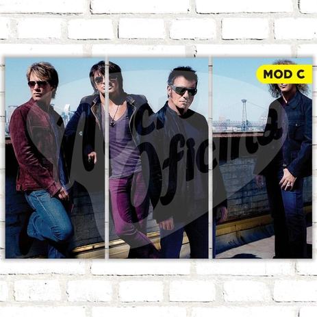 Menor preço em Quadro Triplo Decorativo - Bon Jovi - Modelo C - Micro oficina