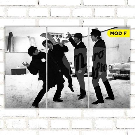 Quadro Triplo Decorativo - The Beatles - Modelo F - Micro oficina Menor preço em Quadro Triplo Decorativo - The Beatles - Modelo F - Micro oficina