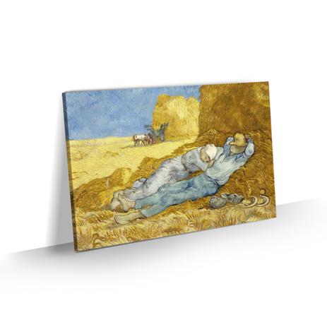Quadro Van Gogh Grande A sesta Descanso Meio-Dia Sala 90x60 - Bimper Menor preço em Quadro Van Gogh Grande A sesta Descanso Meio-Dia Sala 90x60 - Bimper